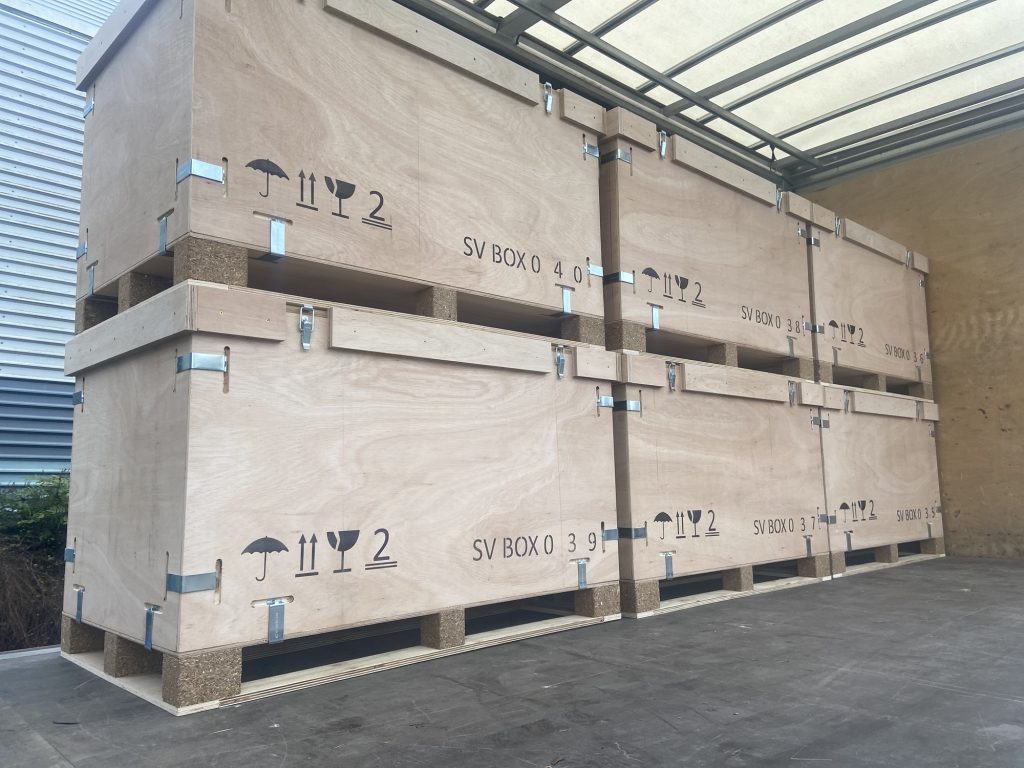 Wooden Shipping Crate for secure transportation of military, NGO and humanitarian aid shipments