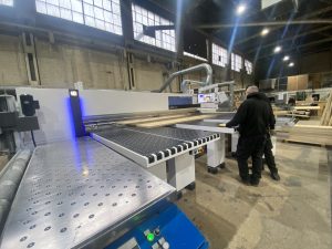 Precision panel cutting service by Crocodile Packaging using a HOMAG beam saw